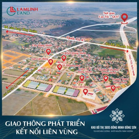 Khu đô thị Đông Minh, Đông Sơn, Thanh Hóa, giá đầu tư sinh lời, sổ sẵn chính chủ, bàn giao ngay