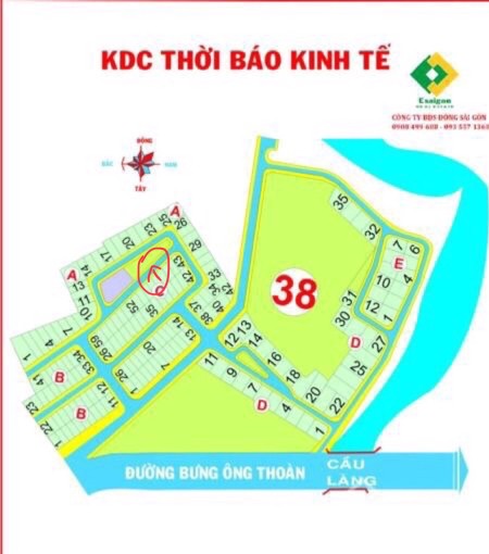 Bán đát nền khu dân cư THỜI BÁO KINH TẾ Quận 9 diện tích sử dụng 160m2 giá bán 8 tỷ