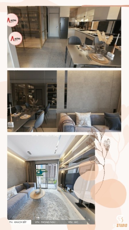 Bán căn hộ 1PN+ mặt tiền Quốc Lộ 13 Thuận An view nội khu gần VSIP1 pháp lý chính chủ