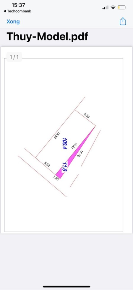 Bán 100m2 đất Đình Tổ Nguyễn Trãi Thường Tín, MT 6,5m, tặng lưu không 12m2, lô góc