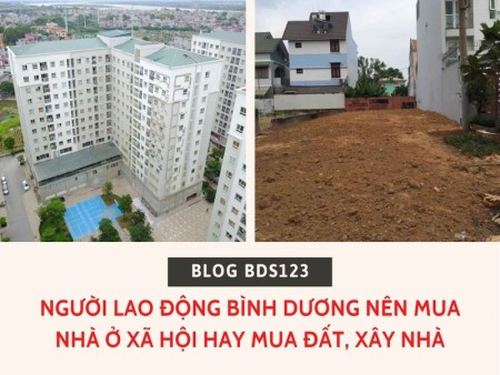 Người lao động Bình Dương nên mua nhà ở xã hội hay mua đất, xây nhà