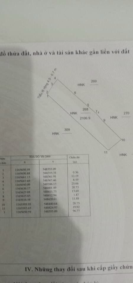 Lô đất đảo Phú Quý view nhìn thẳng ra biển diện tích 2106.9m2, giá bán chỉ 580 nghìn/m2