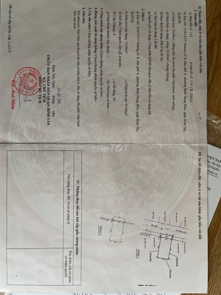 Cần bán nhà ở Phường Bình Hưng Hoà Quận Bình Tân