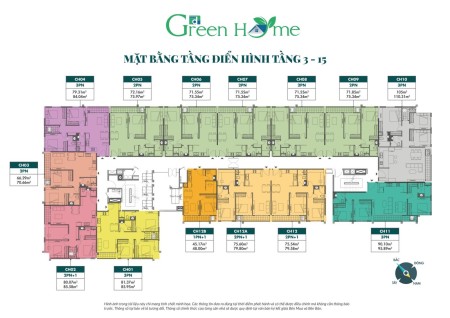 Sở hữu căn góc 3 ngủ rộng 80m2 có giá chỉ từ 2.3 tỷ đồng liên hệ 0932279444