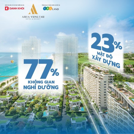 Căn hộ cạnh bãi biển dài riêng tư Aria Vũng Tàu nơi nghỉ dưỡng an nhiên giá bán chỉ từ 1,5 tỷ