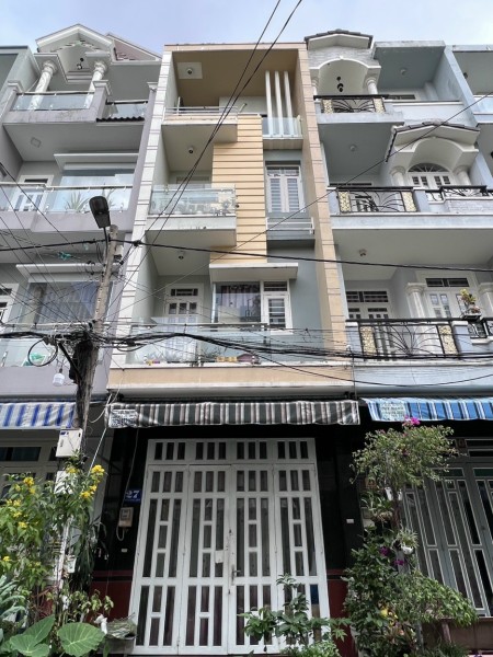 Bán nhà 4 tầng, có 2 mặt tiền trước sau đường rộng 6m phòng lớn, khu dân cư an ninh