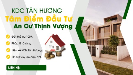 Tin Hot chỉ với 466 triệu đã có 1 lô đất thổ cư tại khu công nghiệp Tân Hương tiện đầu tư