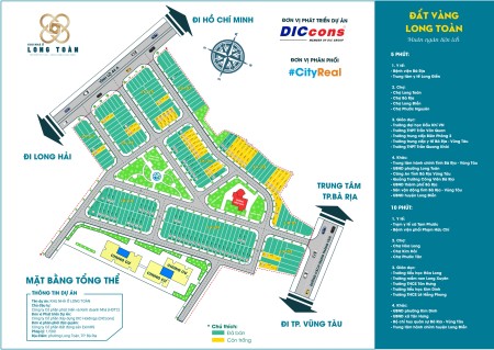 Bán đất nền dự án khu dân cư Long Toàn, đất vàng trung tâm thành phố Bà Rịa, giá tốt