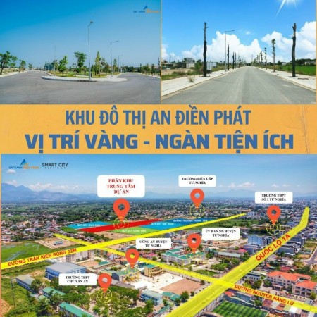 Mở bán giỏ hàng đất nền trung tâm Thị trấn La Hà, cạnh Uỷ Ban, Công An Tư Nghĩa, hạ tầng điện âm