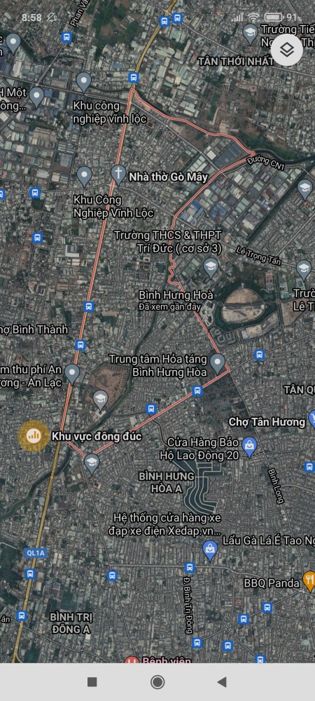 Cho thuê bãi đất trống*5000m2 ngay gần QL 1A, Bình Hưng Hoà, Quận Bình Tân-TP.HCM