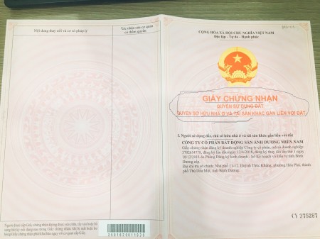 Cần bán lô đất và căn nhà 3 tầng quốc lộ 13 ngay khu công nghiệp Chơn Thành giá tốt