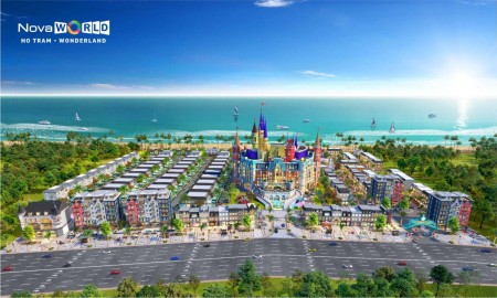 Bán căn Shophouse Wonderland Hồ Tràm, 2 mặt tiền, có chương trình thuê lại 5 năm của Nova