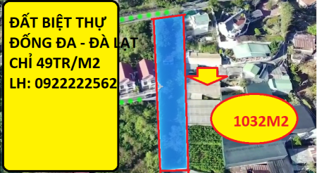 Bán đất mặt tiền đường Đống Đa, thành phố Đà Lạt, liên hệ 0922222562 sổ chính chủ