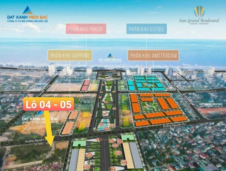 Đất nền tái định cư Sầm Sơn gần Sungroup mặt đường 37.5m giá tốt đầu tư sinh lời