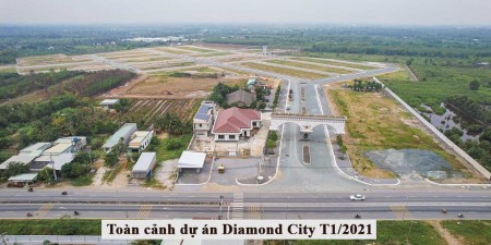Cần bán đất nền dự án Diamond City mặt tiền đường DT 830 (Vành Đai 4) khu vực Đức Hòa Bến Lức