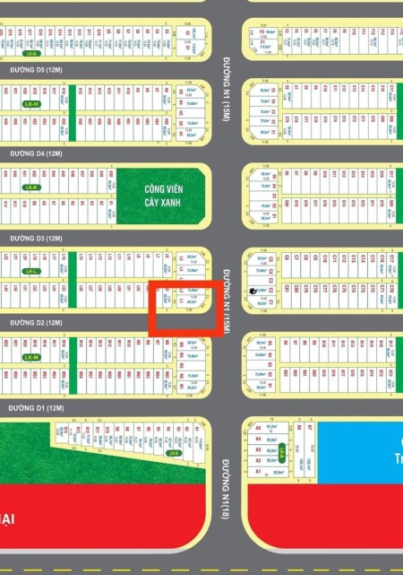 Cần bán lô góc tại Golden City, mặt đường nhựa 12m, thổ cư 100%