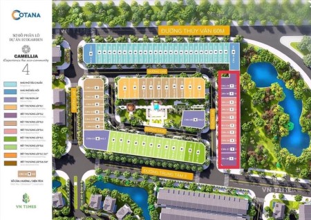 Biệt thự song lập Eco Garden view công viên hồ điều hoà trục 100m, pháp lý chính chủ