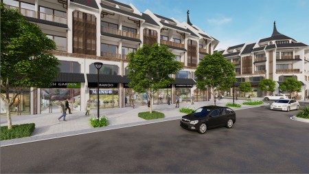 Bán căn góc Shophouse Kim Chung Di Trạch, mặt tiền 7.5m,hướng Đông Nam, giá đất 96tr/m2, ck 10%