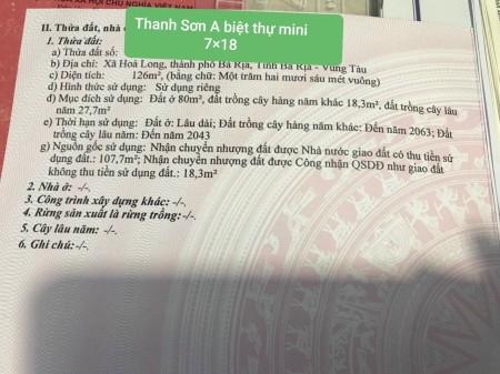 Thanh Sơn A- biệt thự mini diện tích sử dụng 7*18 đẹp giá mềm đầu tư sinh lời