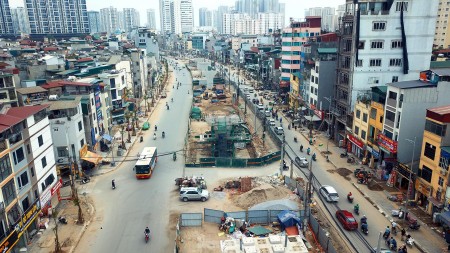 Bán Mảnh đất Mặt phố Minh Khai Quận Hai Bà Trưng dtsd 90m2 mặt tiền 5m, giá 19.2 tỷ