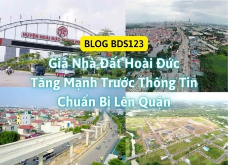 Ảnh bài viết: Giá nhà đất Hoài Đức tăng mạnh trước thông tin chuẩn bị lên quận