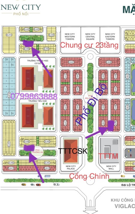 Dự án New City Phố Hưng Yên, đất đẹp giá rẻ, đầy đủ tiện ích, pháp lý chính chủ, sổ đỏ