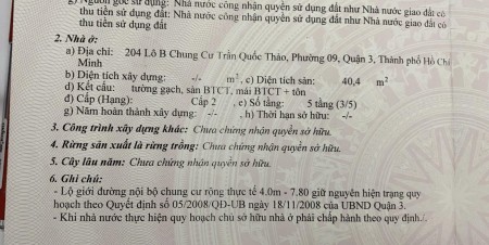 Cần bán căn hộ chung cư Trần Quốc Thảo, Q3, Chính Chủ