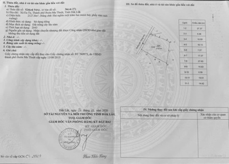 Bán đất rẫy sát tron trung tâm thành phố Buôn Ma Thuột, giá bán 3 tỷ, diện tích 2127m2