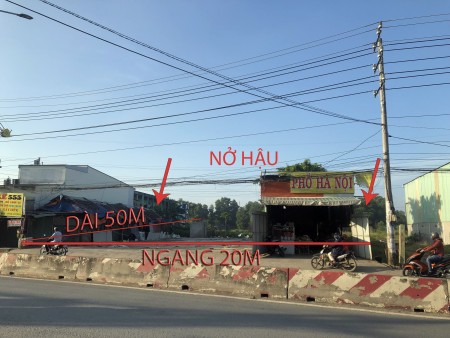 Cho thuê đất mặt tiền ngang 20m, đường Tỉnh Lộ 10, gần KCN Tân Đức, Đức Hoà, Long An