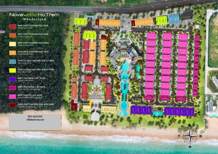 Shophouse mặt tiền biển Wonderland thuộc Novaworld Hồ Tràm, cam kết lợi nhuận 6,6%/năm