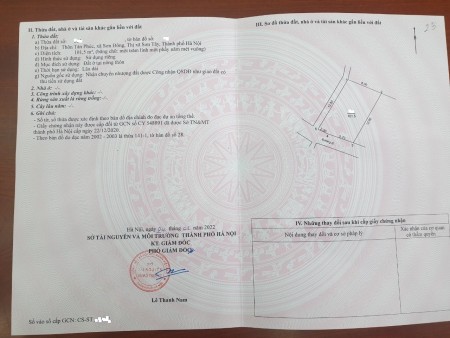 Bán đất đường Quốc Lộ 21A, Thị Xã Sơn Tây, TP. Hà Nội liên hệ 0982223337, giá tốt