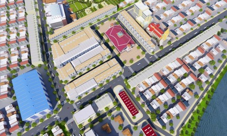 Chuyển nhượng căn nhà phố mặt tiền rộng đối diện chợ Bách Hóa TX Bình Minh