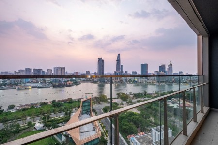 Căn hộ Empire City cho thuê tầng cao, view sông và quận 1 đẹp.