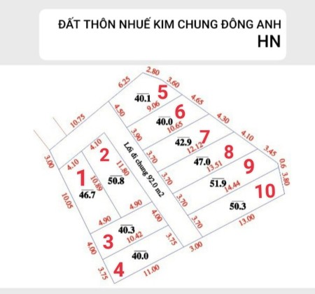 Chính chủ bán đất Kim Chung, Đông Anh, liên hệ 0966784668 pháp lý chính chủ, khu an ninh