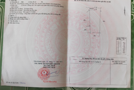 [Bán gấp ] Bán đất tại Diên Thọ Diên Khánh Khánh Hòa liên hệ 094.555.4542 giá tốt đầu tư