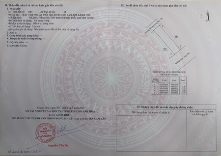 Sở hữu lô đất 2 mặt tiền khu công nghiệp Suối Dầu, xã Suối Tân ngay hôm nay., khu dân cư