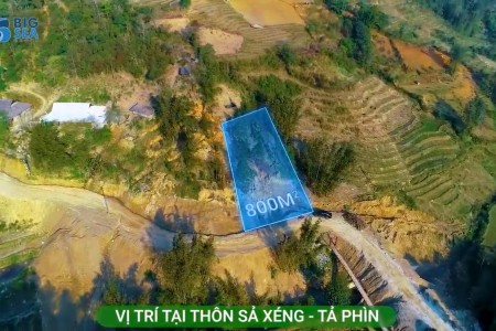 Bán Lô Đất Tả Phìn - Sapa, thuộc khu lá thuốc người Dao, đón đầu sóng quy hoạch. Giá chỉ 2tr/m2