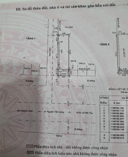 Bán nhà mới xây góc 2 mặt tiền đường lớn 100 Nguyễn Văn Lượng Quận Gò Vấp