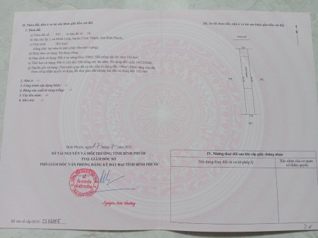 Cần bán gấp 2 nền đất mặt tiền trung tâm Chơn Thành.Sổ đỏ cầm tay.