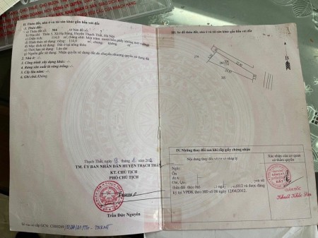 Chính chủ cần bán 114m2 đất mặt đường hạ bằng lô đất 2 mặt tiền khu dân cư đông