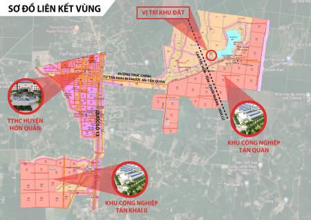 Đất xây trọ Tân Quan Hớn Quản gần khu công nghiệp Tân Quan đang được quy hoạch