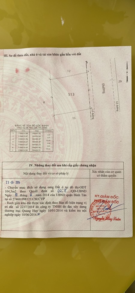 Cần bán đất Bình Tân vị trí đẹp nhiều tiện ích xung quanh, giá chỉ 8.5 tỷ, thương lượng