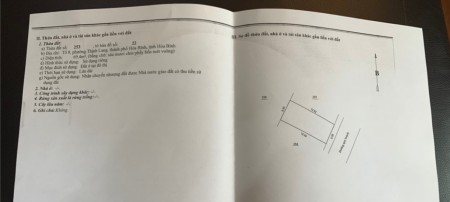 Dự án: KDC THỊNH LANG - HÒA BÌNH tổ 8, phường Thịnh Lang, thành phố Hòa Bình, tỉnh Hòa Bình