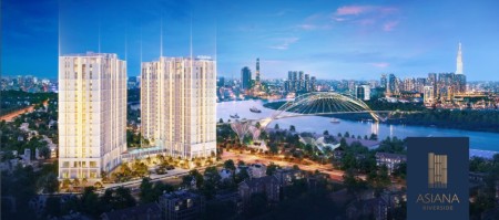 Mở bán dự án căn hộ Asiana Riverside Quận 7, giá bán 65 triệu/m2, bàn giao có sẵn nội thất