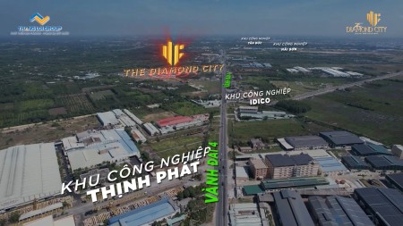 Diamond City ngay mặt tiền đường DT 824 – Đất nền có sổ đỏ, giá chỉ từ 16 triệu/m2
