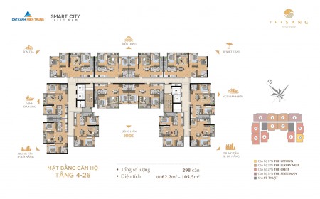 Tậu ngay căn hộ 2PN hạng sang đối diện resort Furama - The Sang Residence