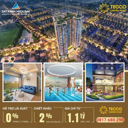 Tecco Center Point giải pháp an cư cho gia đình trẻ tại Thanh Hoá, pháp lý chuẩn, giá tốt