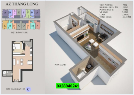 Gia đình cần nhượng lại căn hộ 2PN xuất ngoại giao chung cư THT new city Hoài Đức