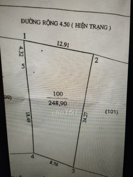 Bán nhà 248m2, 2 mặt tiền đường NVT, cách ngã 5 đèn đỏ 40m