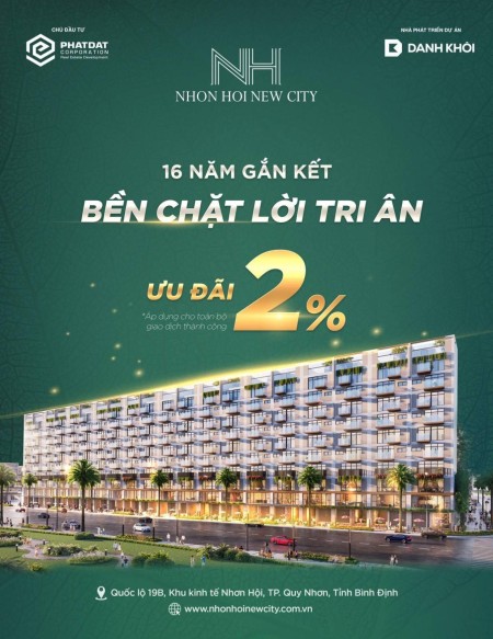 Cần bán nền đất dự án Nhơn Hội New City - Kỳ Co Gateway, pháp lý chính chủ, bàn giao ngay